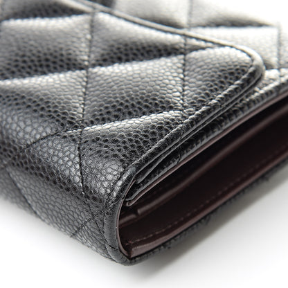 Chanel Caviar Quilted Large Flap Wallet Black 12 of 15
