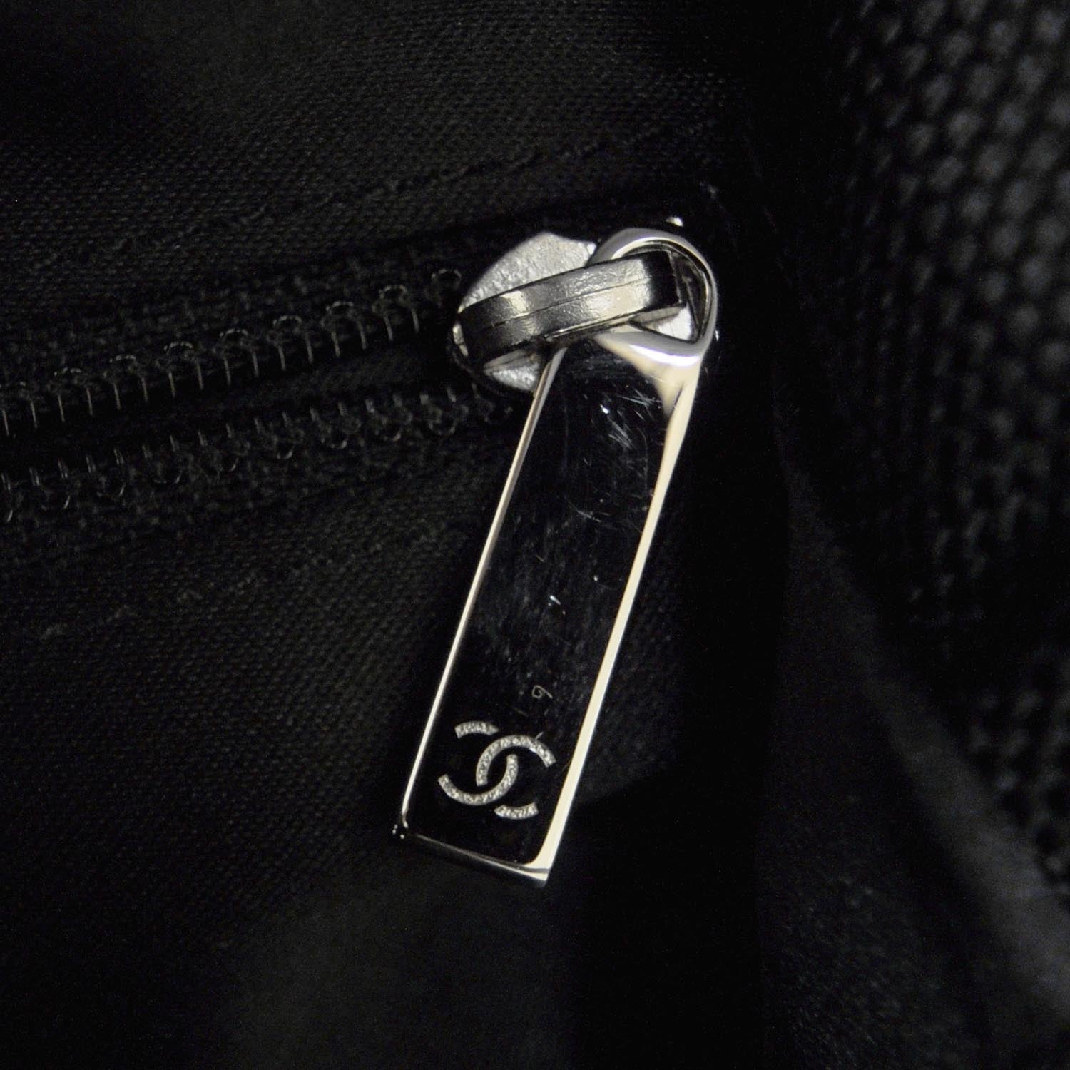 Chanel Canvas Drawstring CC Hobo Black 8 of 9