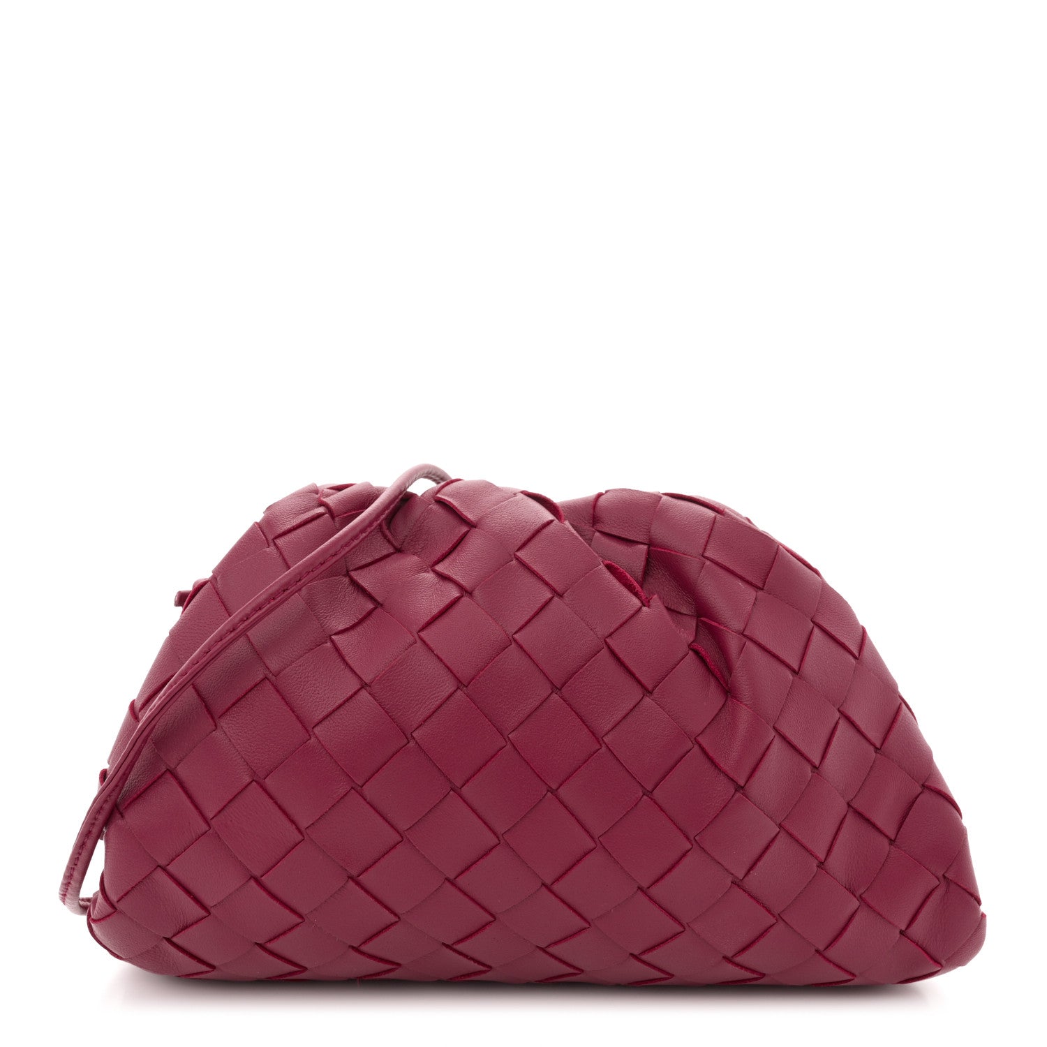 Bottega Veneta Nappa Intrecciato The Mini Pouch Amaranto 1 of 11