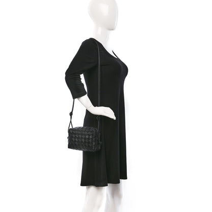 Bottega Veneta Nappa Intrecciato Mini Loop Camera Bag Black 2 of 8