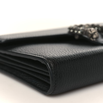 Gucci Calfskin Mini Dionysus Chain Wallet Black 7 of 8