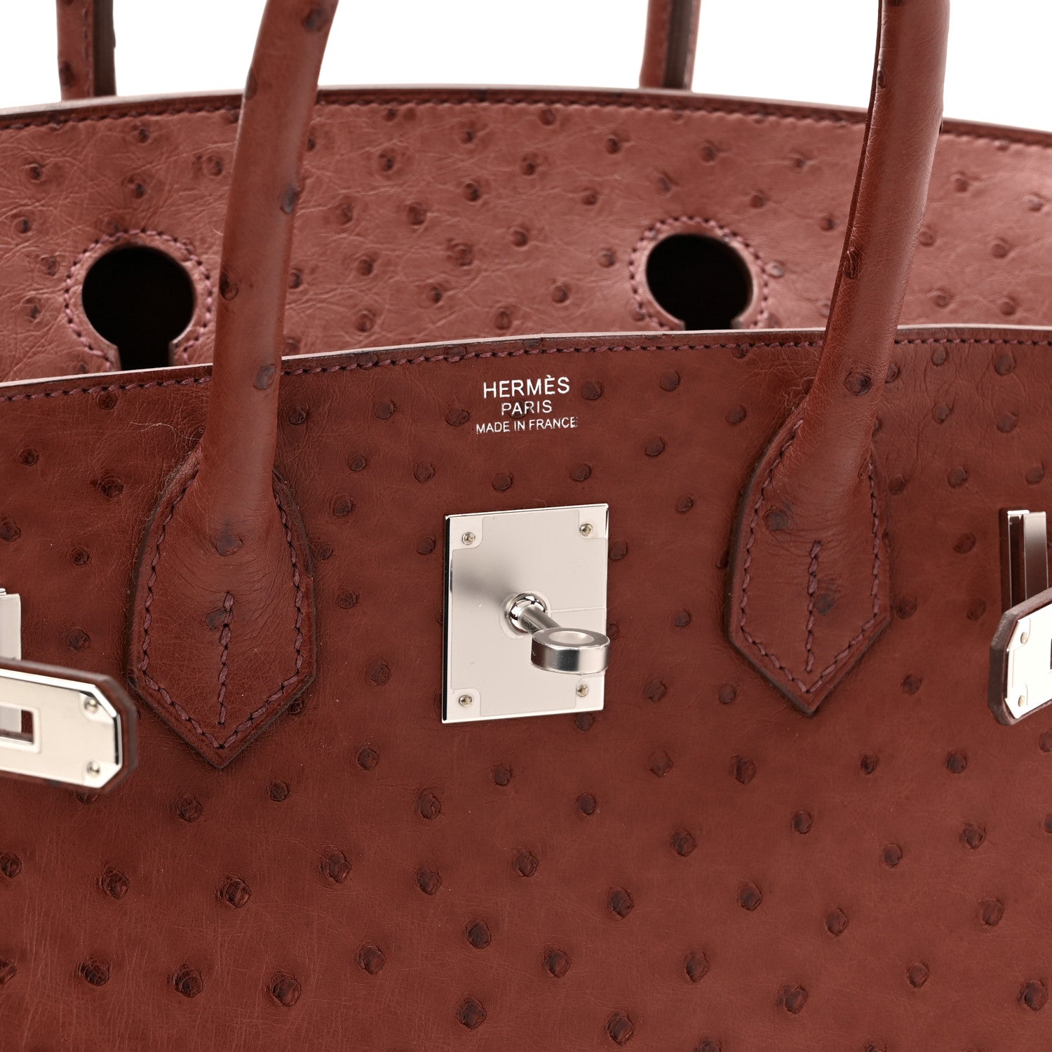 Hermes Ostrich Birkin 30 Brique 6 of 10