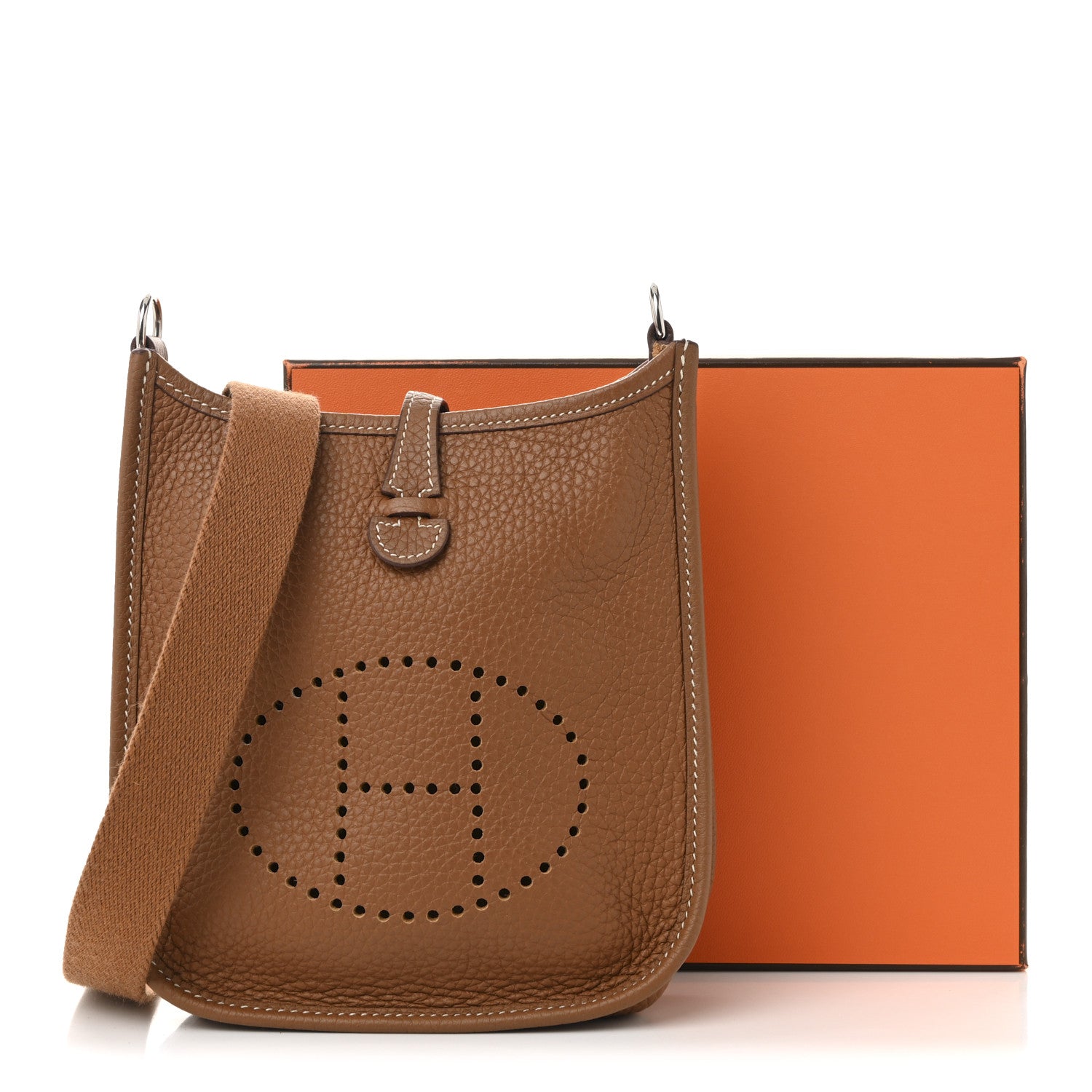 Hermes Taurillon Clemence Evelyne TPM Gold 11 of 11