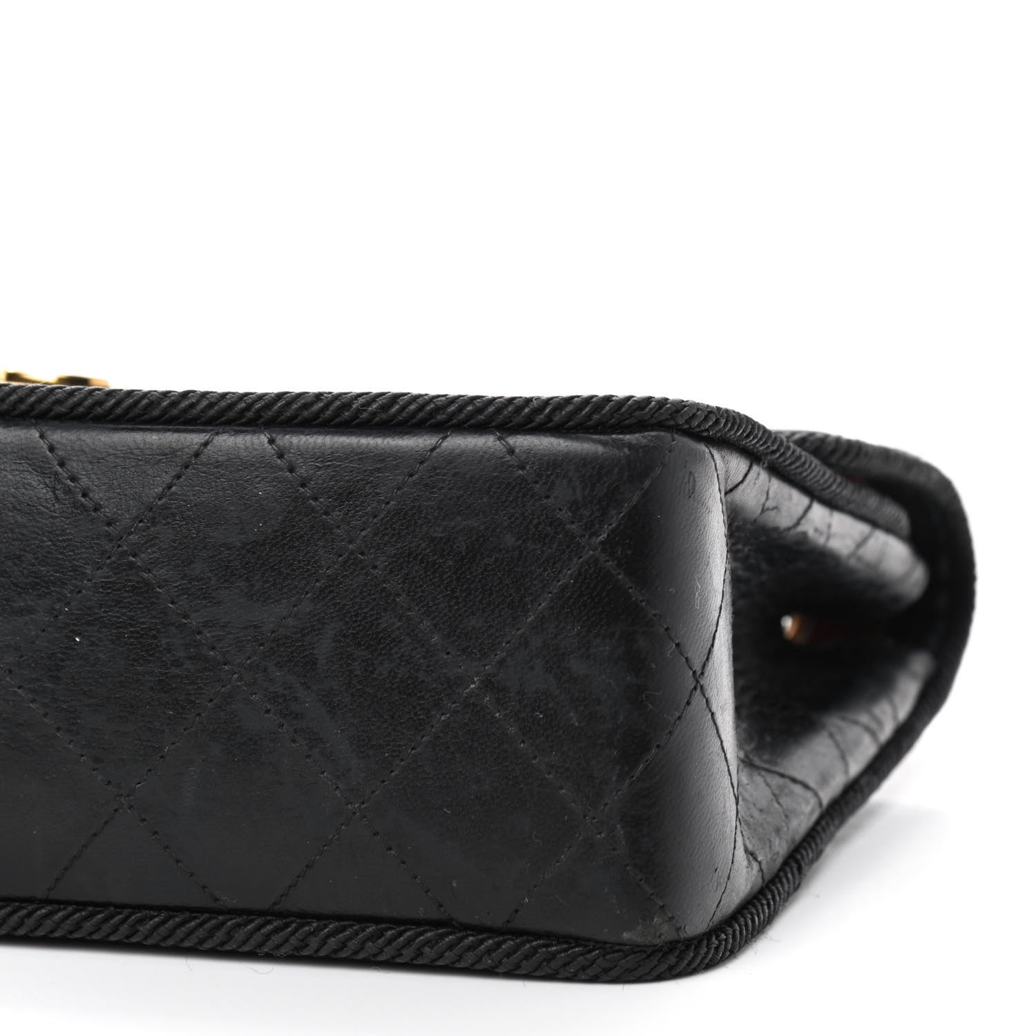 Chanel Lambskin Scallop Quilted Single Flap Black 6 of 12