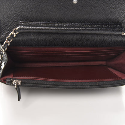 Chanel Caviar Quilted Wallet On Chain WOC Black 8 of 9