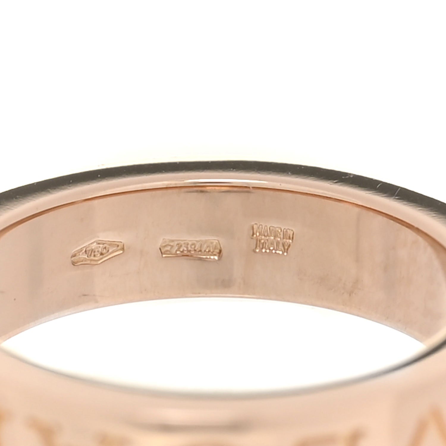 Bulgari 18K Rose Gold Diamond B.Zero1 Essential Band Ring 47 4 4 of 4