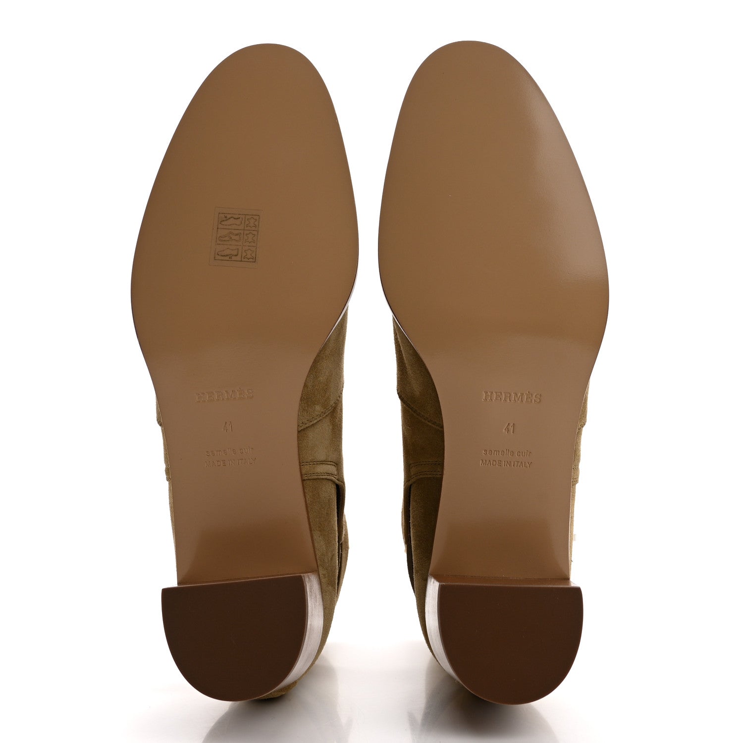 Hermes Suede Frenchie 50 Ankle Boots 41 Beige Gobi 5 of 8
