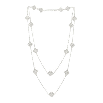 Van Cleef & Arpels 18K Yellow Gold Mother of Pearl Sweet Alhambra Pendant Necklace 2 of 10