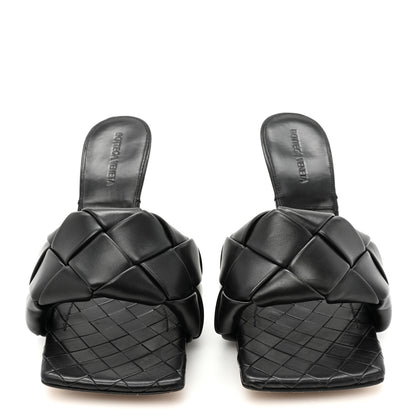 Bottega Veneta Nappa Maxi Intrecciato Lido Mule Sandals 41 Black 2 of 9