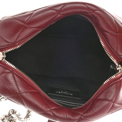 Saint Laurent Calfskin Y Quilted Monogram Small Loulou Bowling Bag Rouge Legion 5 of 10