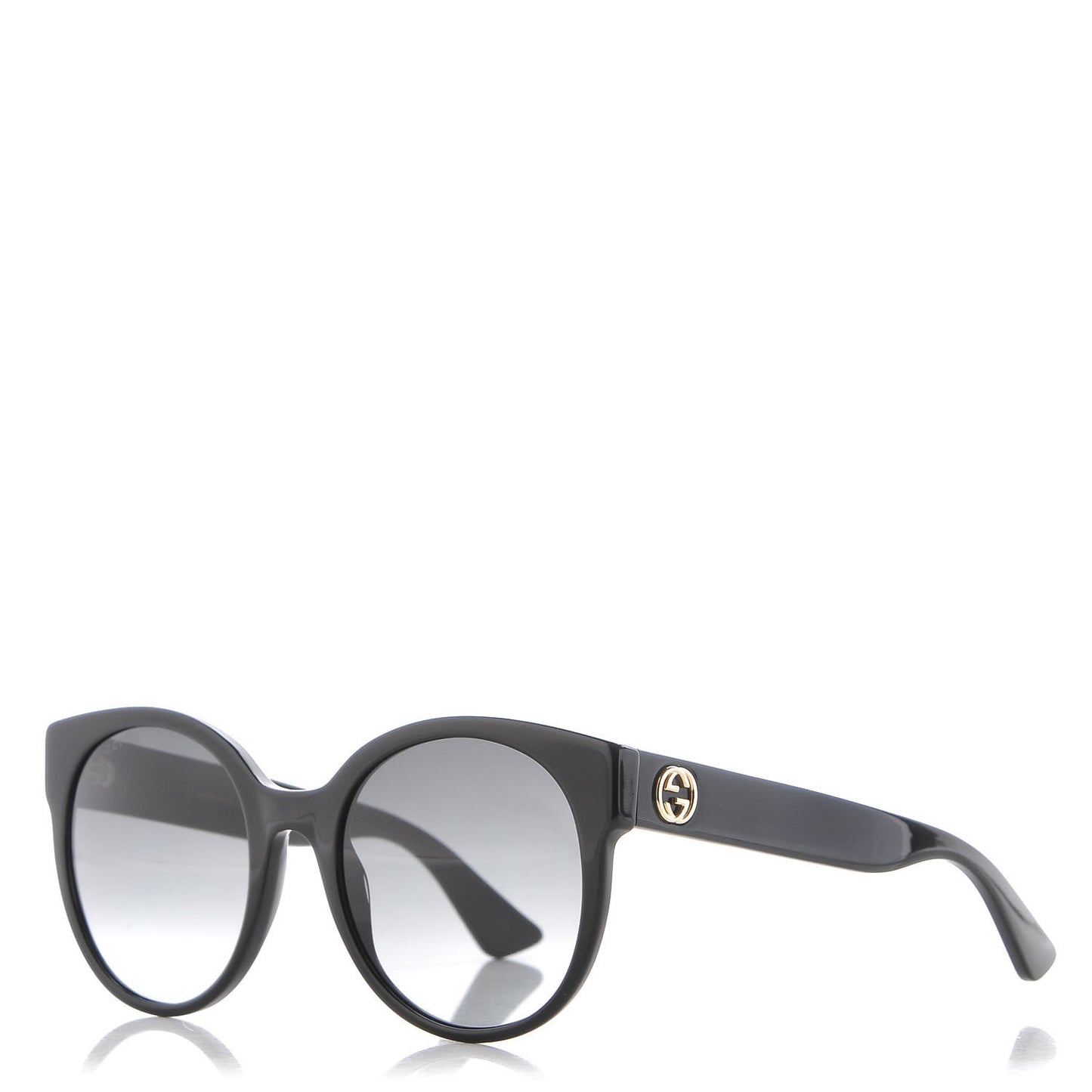 Acetate Round Sunglasses GG 0035S Black