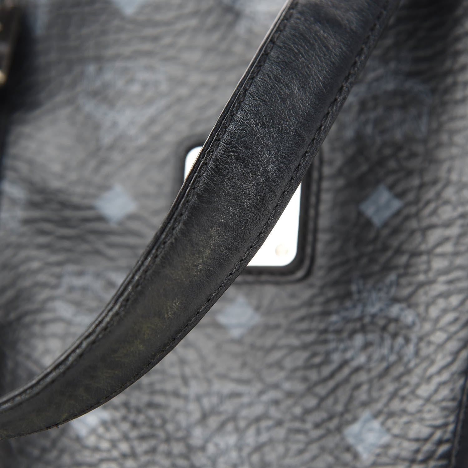 MCM Visetos Shopping Tote Black 14 of 16