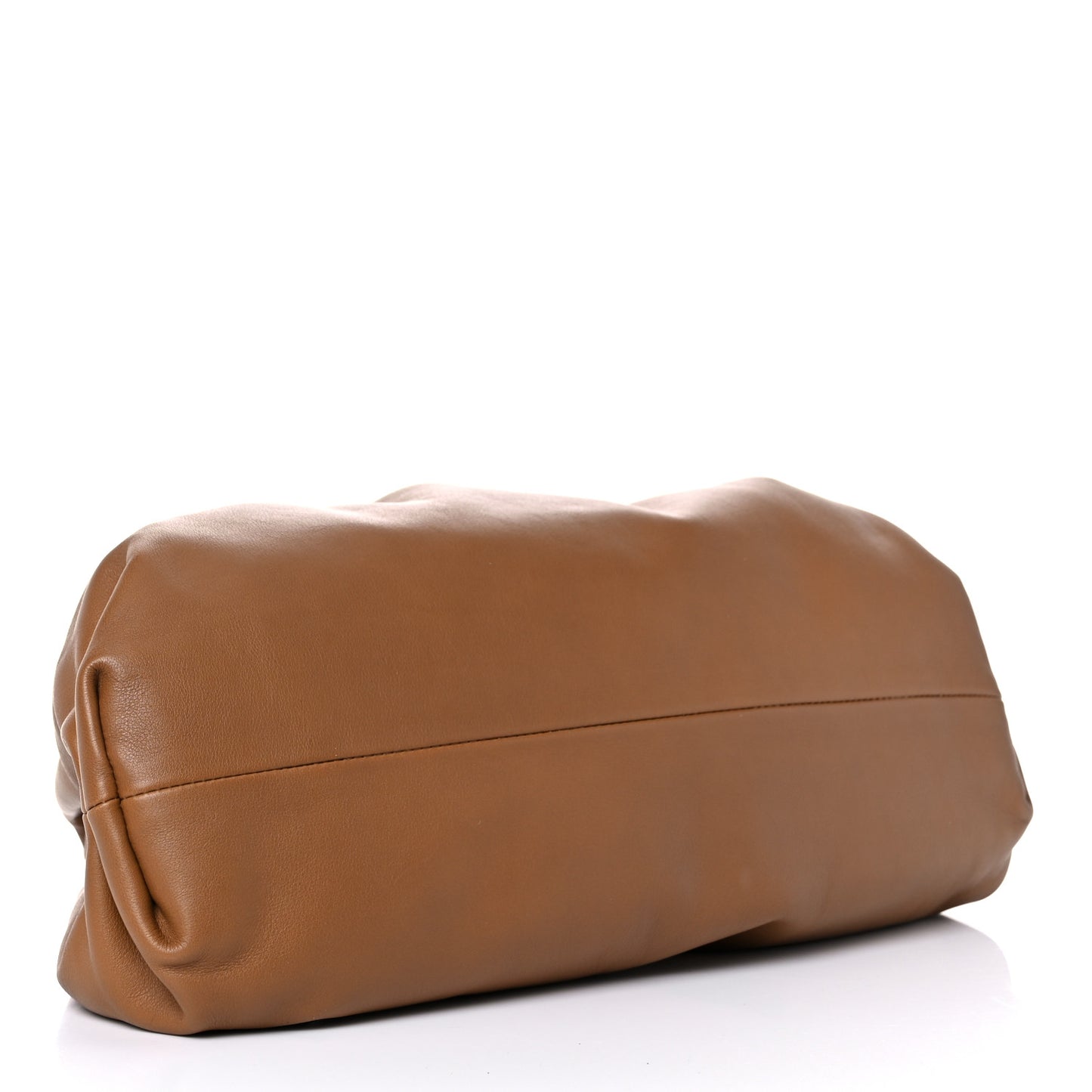 Smooth Butter Calf The Pouch Oversized Clutch Cammello