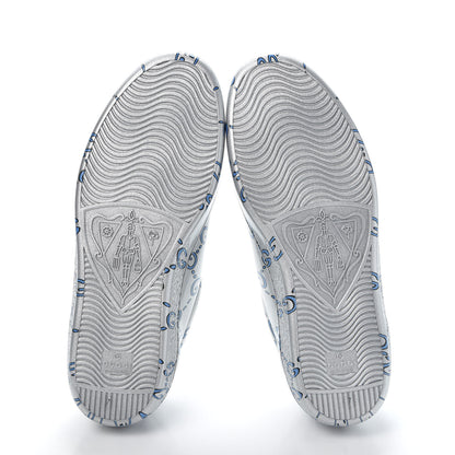 Gucci Miro Rubber Wax GucciGhost Print Mens New Ace Sneakers 7 Silver 7 of 9