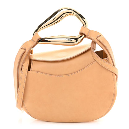 Chloe Small Grain Calfskin Kiss Bag Sandy Beige 1 of 10