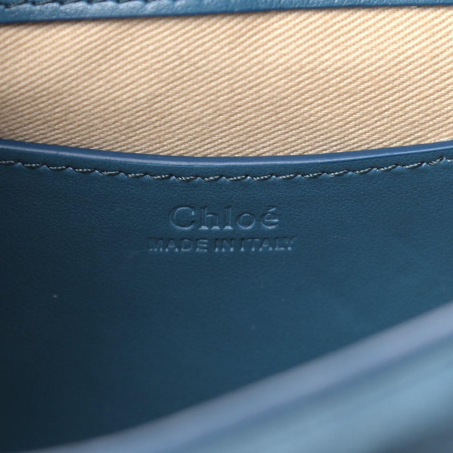 Calfskin Small Tess Bag Vinyl Blue