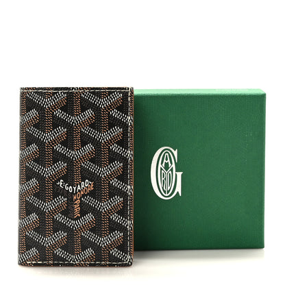 Goyard Goyardine Saint Pierre Card Holder Black Gold 7 of 7