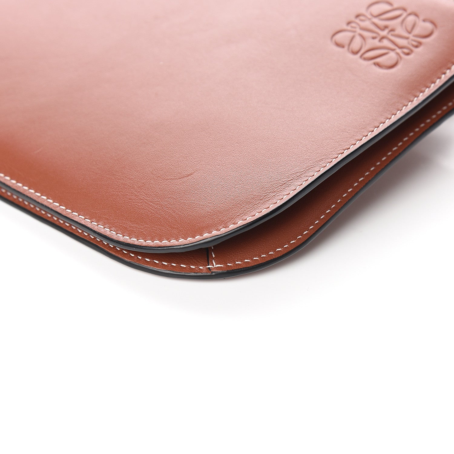 Loewe Calfskin Gate Double Zip Pouch Crossbody Brick 8 of 9