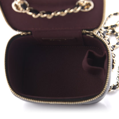 Chanel Lambskin Quilted Mini Vanity Case With Chain Black 5 of 11