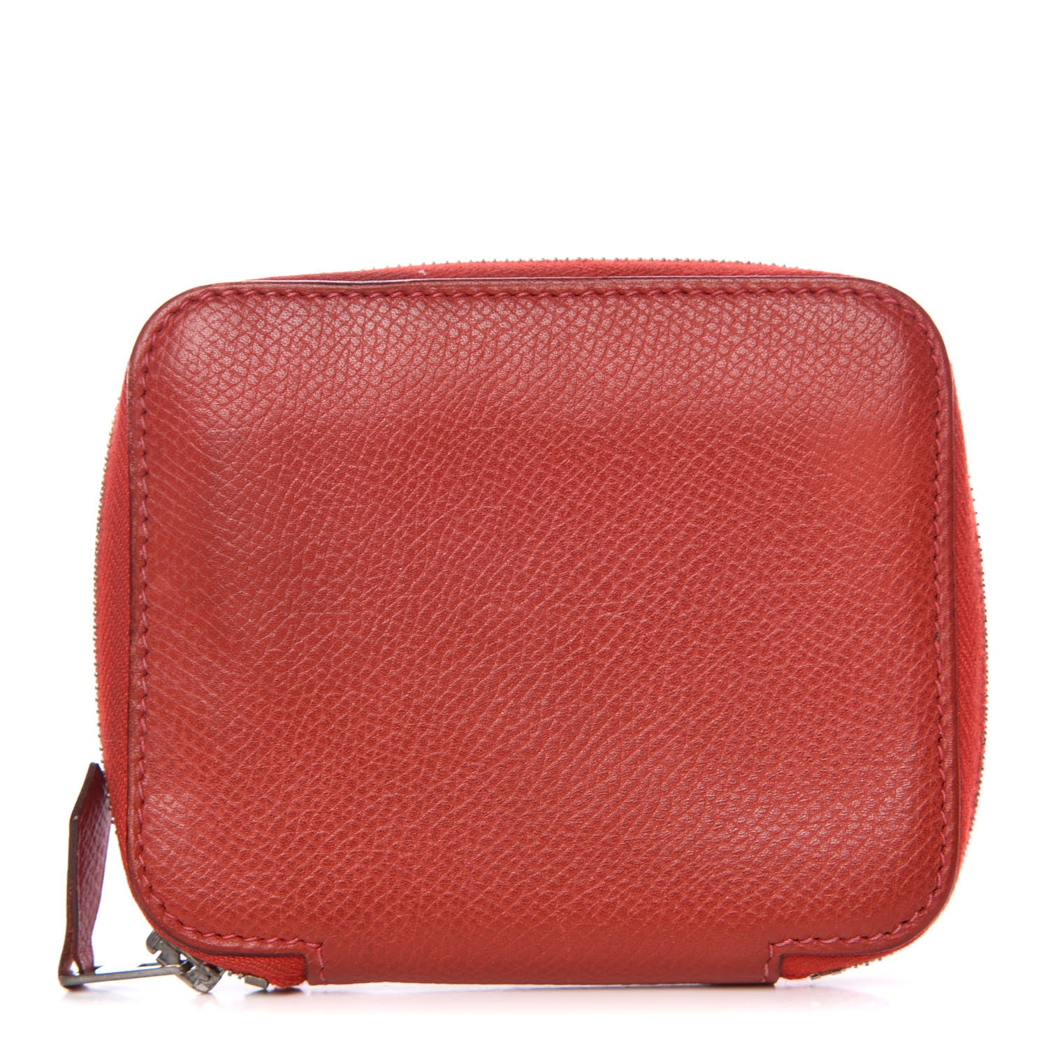 Hermes Epsom Globe Trotter Zip Agenda PM Rouge Casaque 1 of 12