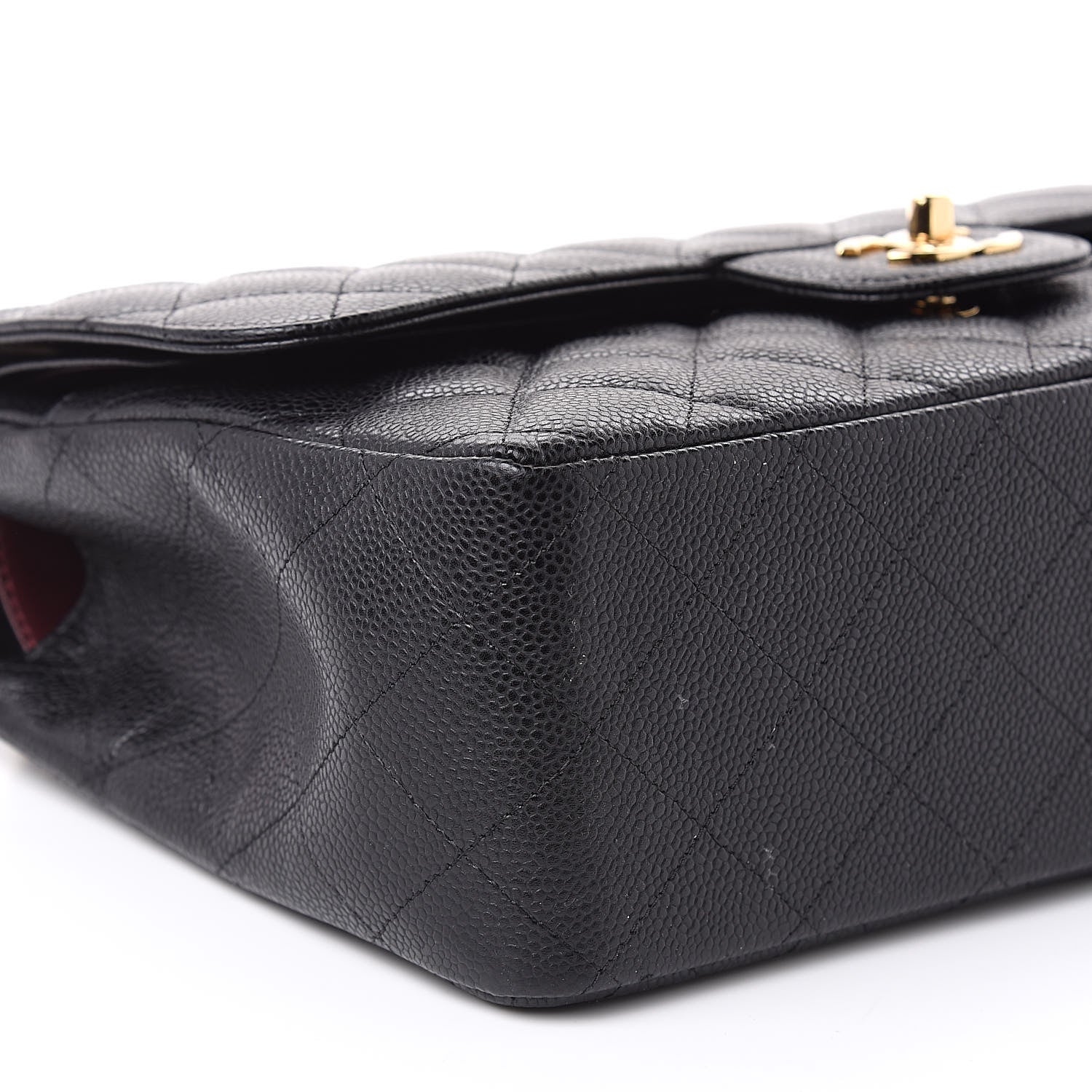 Chanel Caviar Quilted Jumbo Double Flap Black 9 of 11