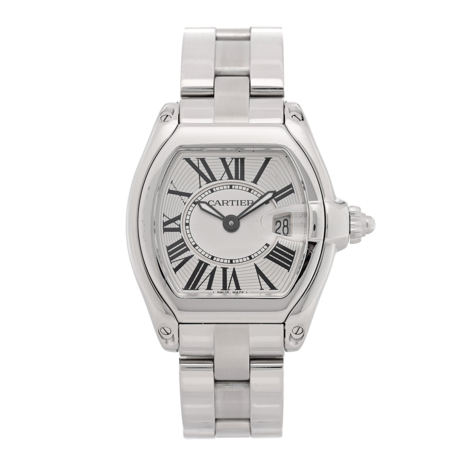 Cartier Stainless Steel 31mm Roadster Quartz Watch 1 of 5
