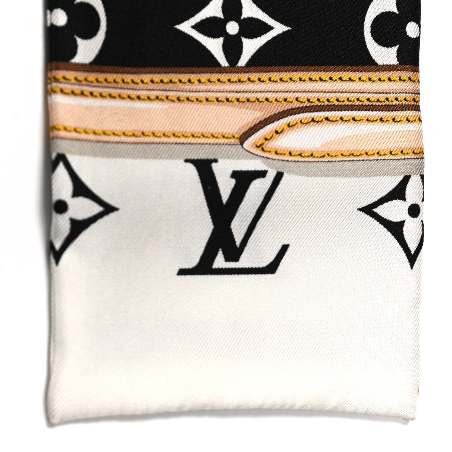 Louis Vuitton Silk Monogram Confidential Bandeau Black 4 of 4