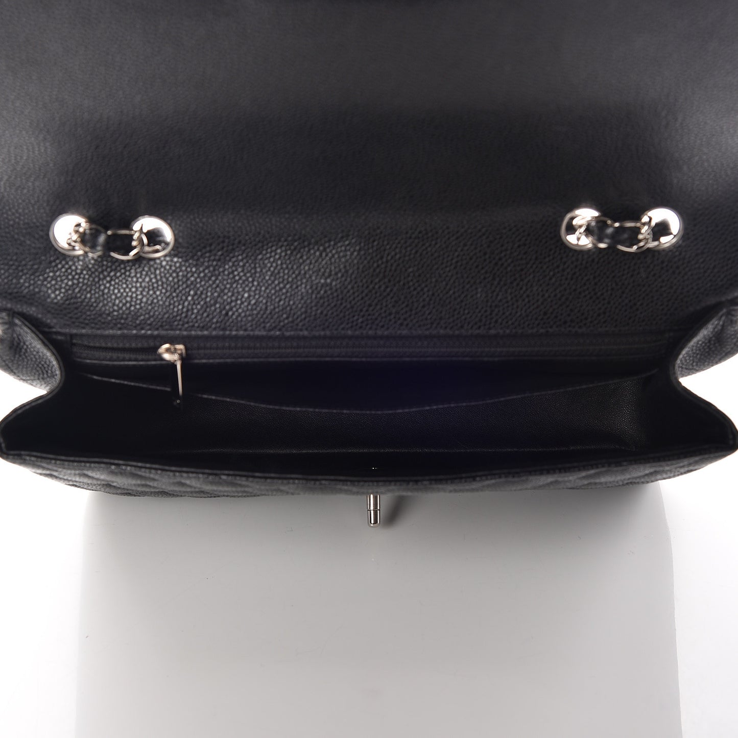 Caviar Quilted Jumbo Single Flap Black