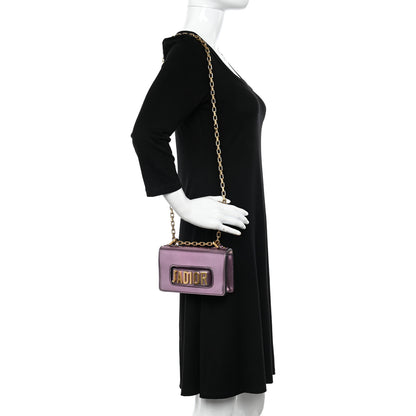 Christian Dior Metallic Calfskin J'Adior Mini Chain Flap Bag Pink 2 of 10
