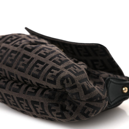 Fendi Zucchino Mini Chef Shoulder Bag Tobacco Moro Black 10 of 12