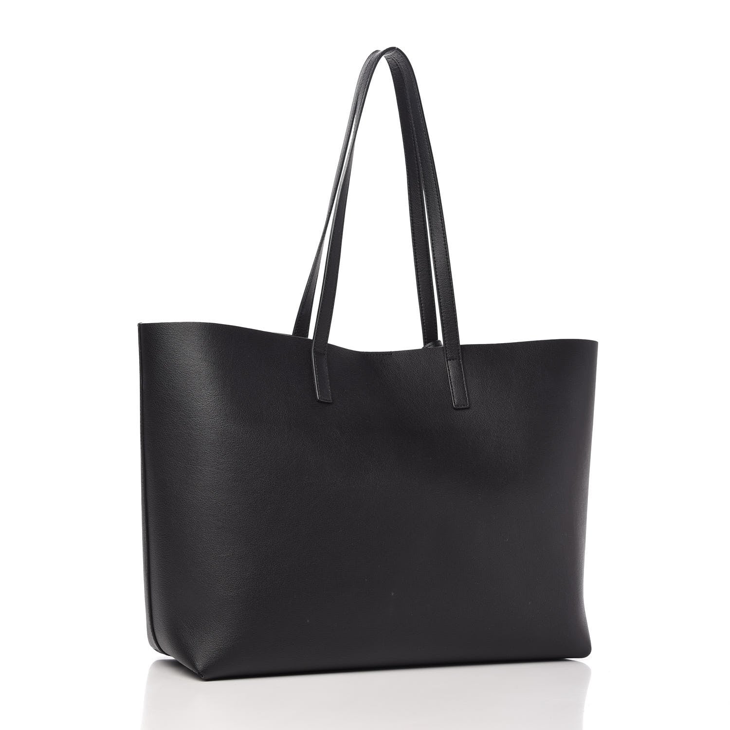 Saint Laurent Calfskin Large Shopping Tote Black 3 of 9