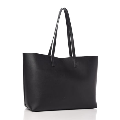 Saint Laurent Calfskin Large Shopping Tote Black 3 of 9