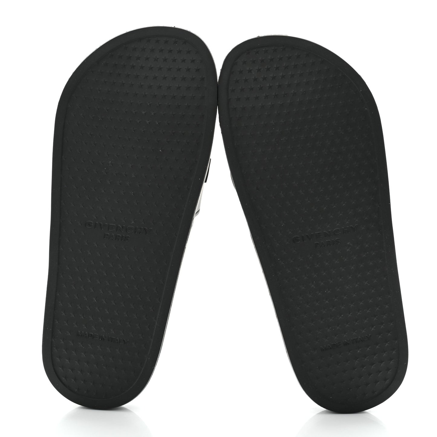 Rubber Logo Pool Slide Sandals 37 Black