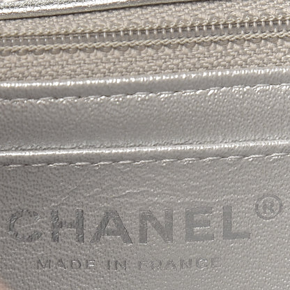 Chanel Metallic Lambskin Quilted Mini Rectangular Flap Silver 8 of 9