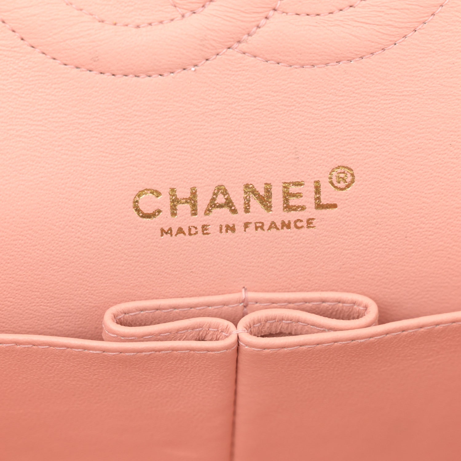 Chanel Lambskin Quilted Medium Double Flap Yellow Pink 6 of 13