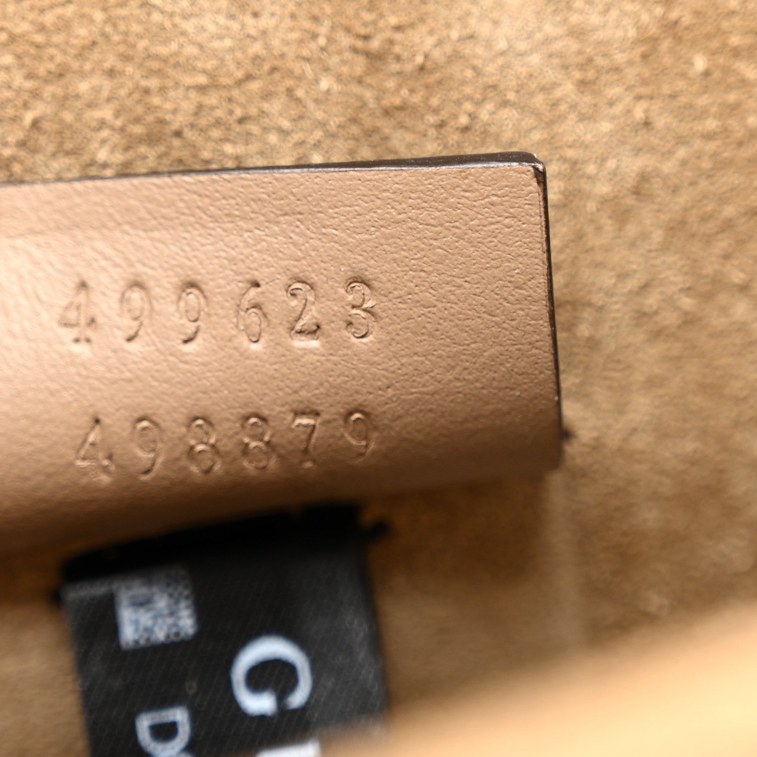 Gucci GG Supreme Monogram Suede Crystal Small Dionysus Shoulder Bag Beige Ebony Taupe 7 of 10