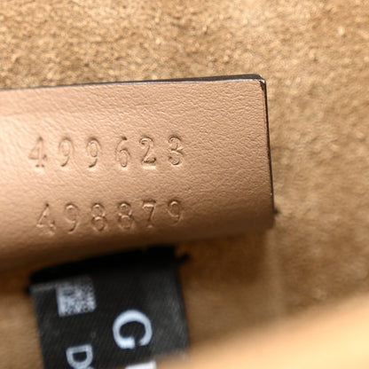 Gucci GG Supreme Monogram Suede Crystal Small Dionysus Shoulder Bag Beige Ebony Taupe 7 of 10