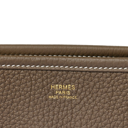 Hermes Taurillon Clemence Evelyne III PM Etoupe 6 of 8