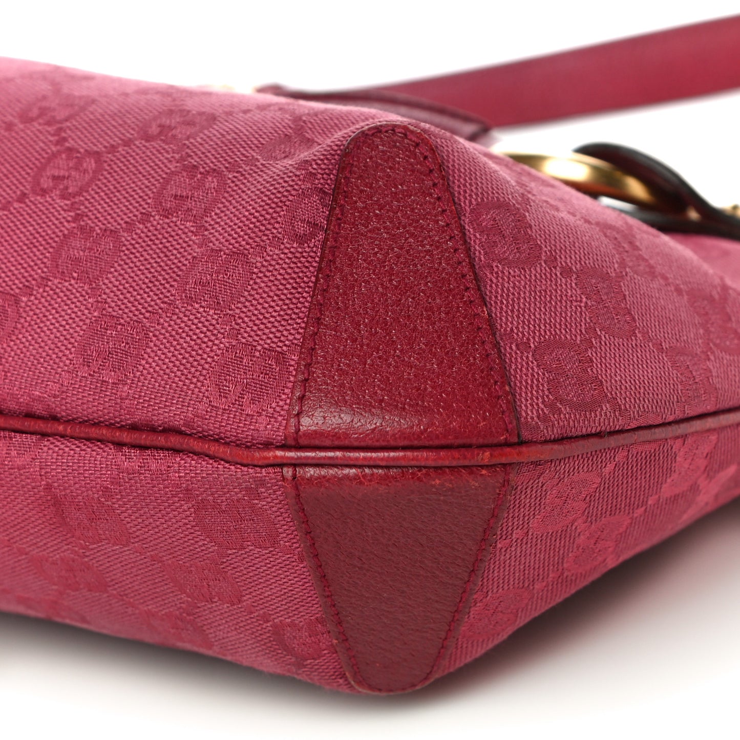 Monogram Horsebit Hobo Fuschia