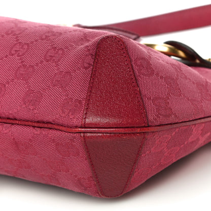 Gucci Monogram Horsebit Hobo Fuschia 9 of 12