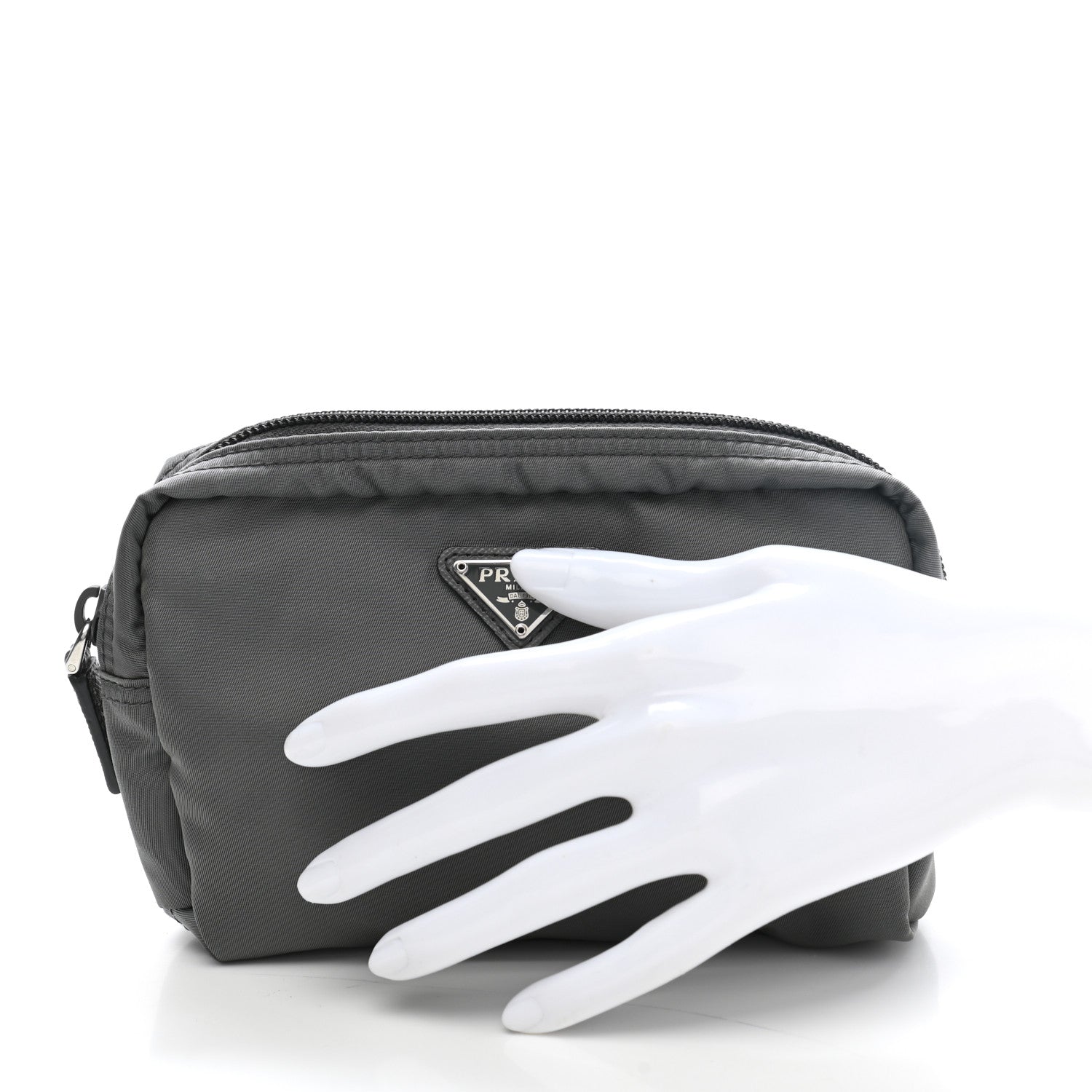 Prada Tessuto Nylon Vela Cosmetic Pouch Ardesia 2 of 6