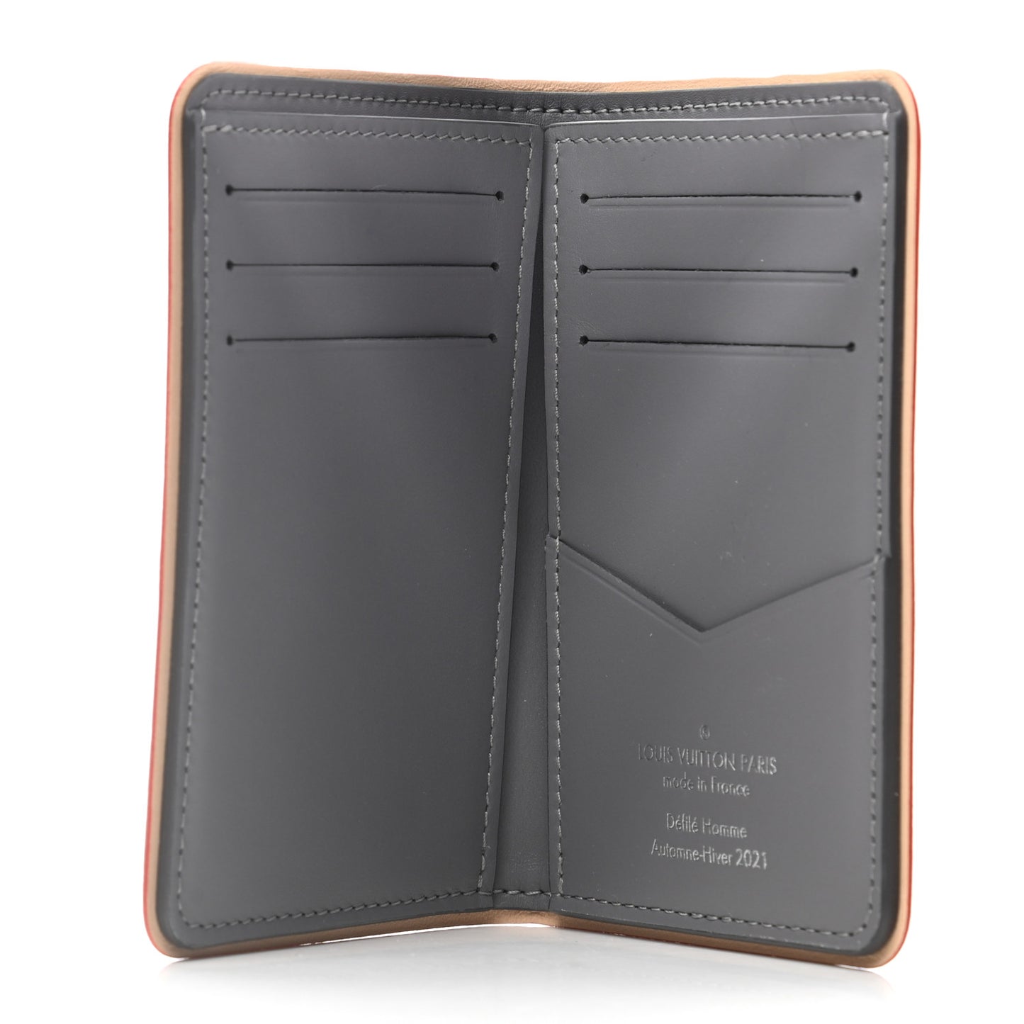 Monogram Mirror Slender Pocket Organizer