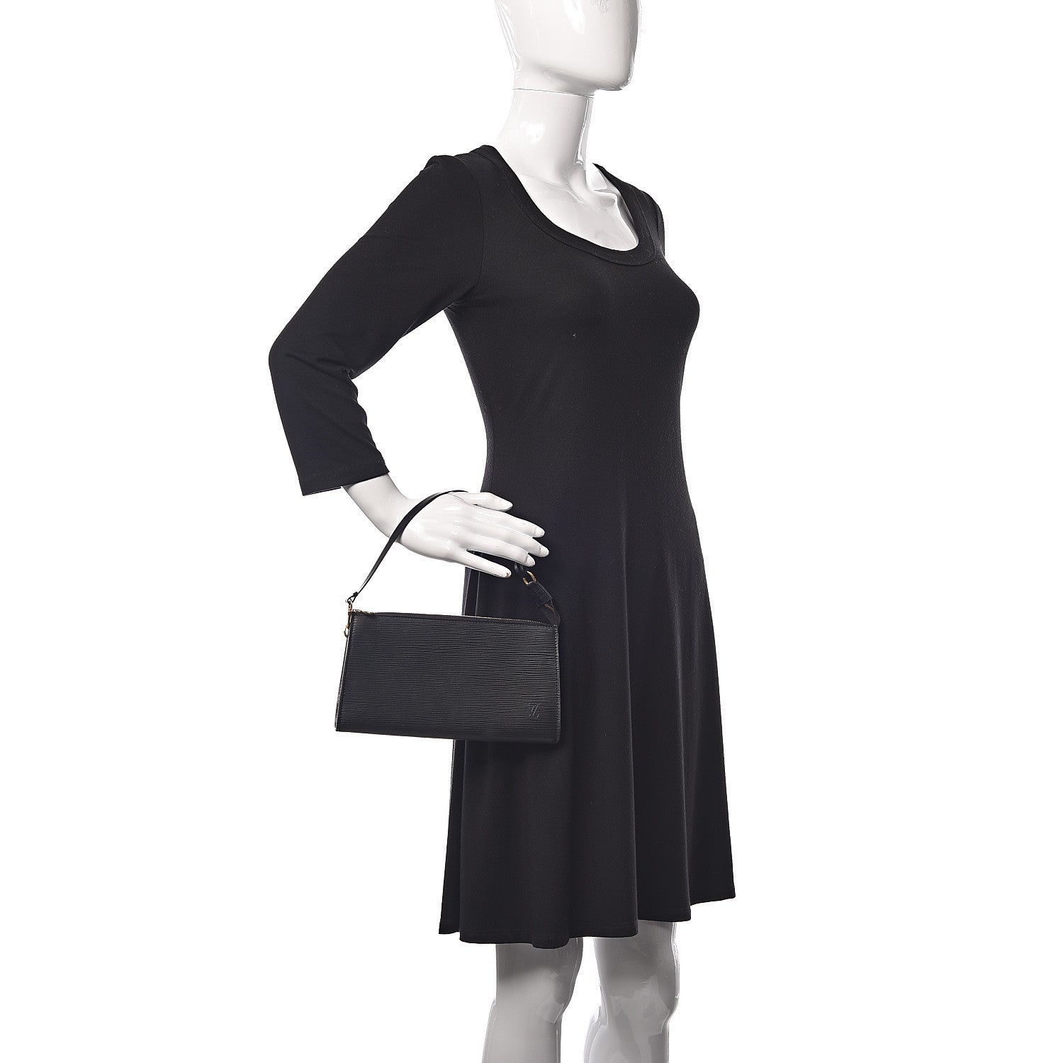Louis Vuitton Epi Pochette Accessories 24 Black 2 of 11