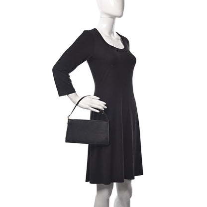 Louis Vuitton Epi Pochette Accessories 24 Black 2 of 11