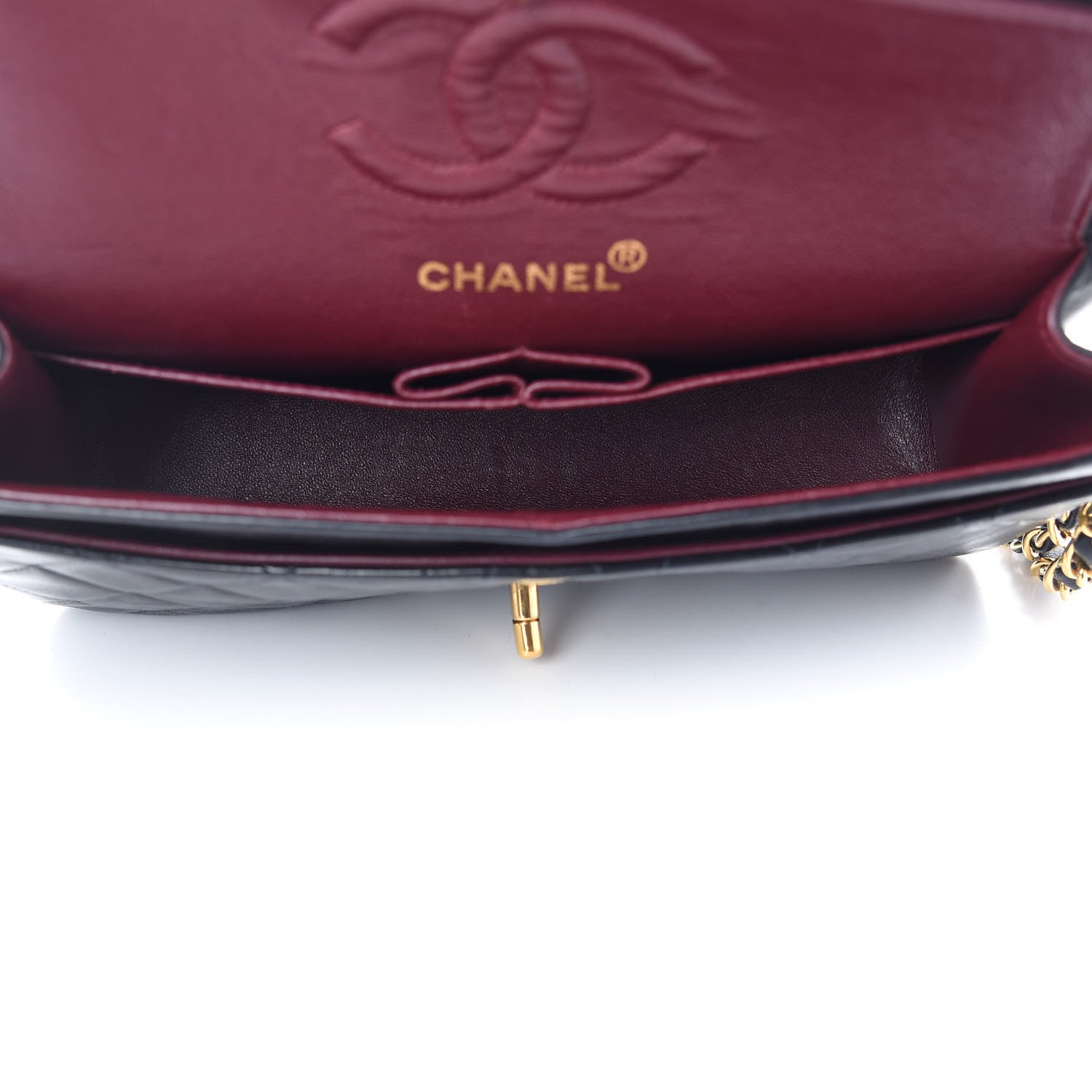 Chanel Lambskin Quilted Small Double Flap Black 5 of 11