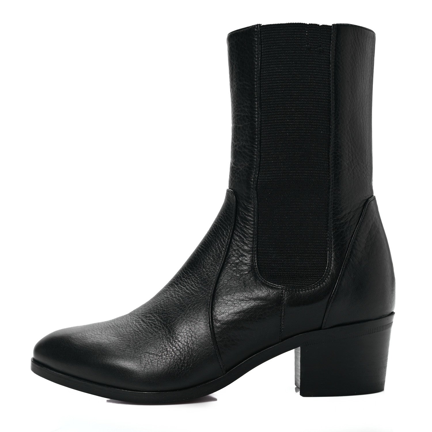 Chanel Calfskin Elastic Short Boots 35.5 Black 1 of 6