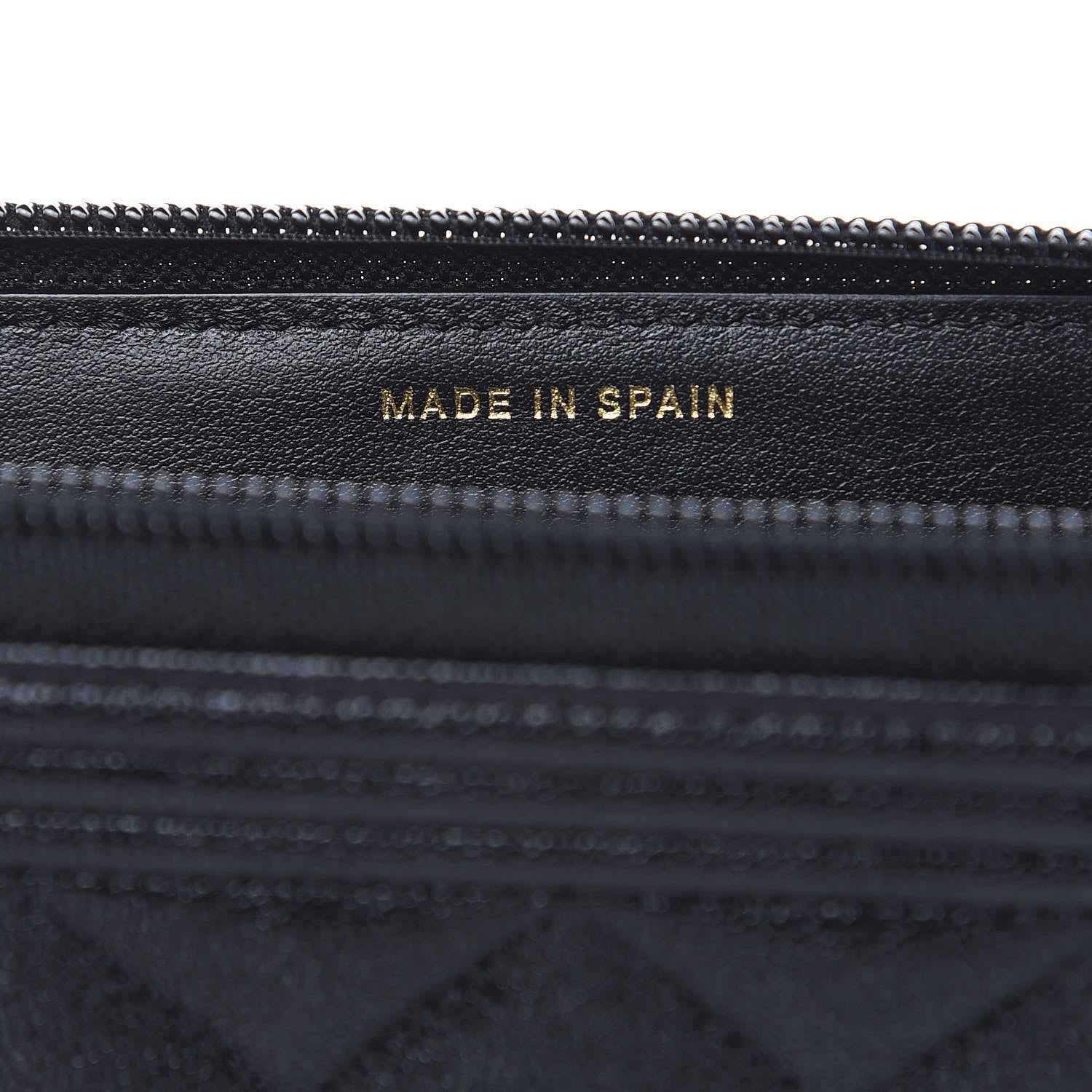 Chanel Caviar Quilted Small Boy Zip Around Wallet Black 7 of 9