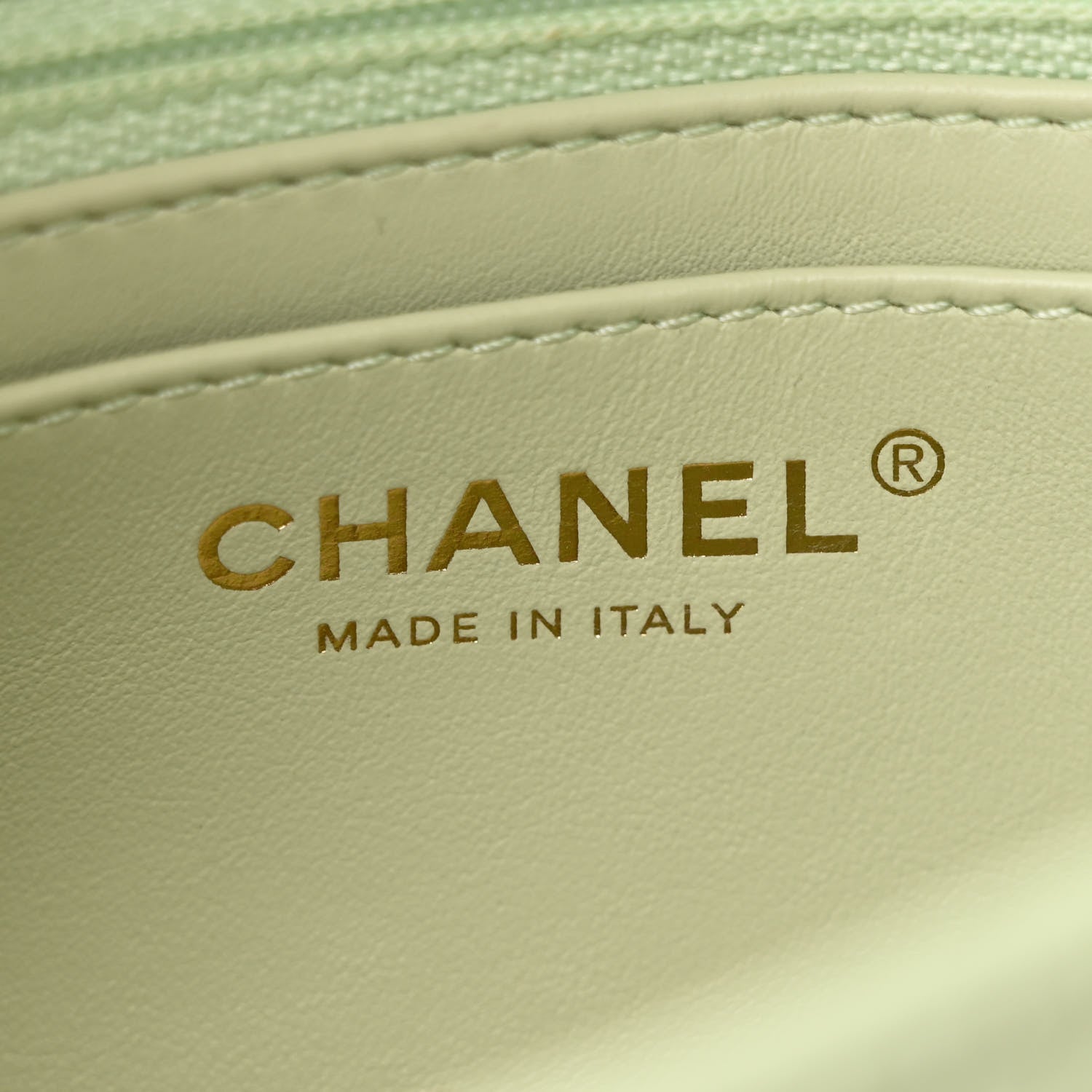 Chanel Lambskin Quilted Mini Pearl Crush Flap Light Green 6 of 12