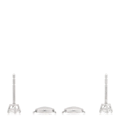 Tiffany Platinum Diamond .50ctw Solitaire Earrings 3 of 4