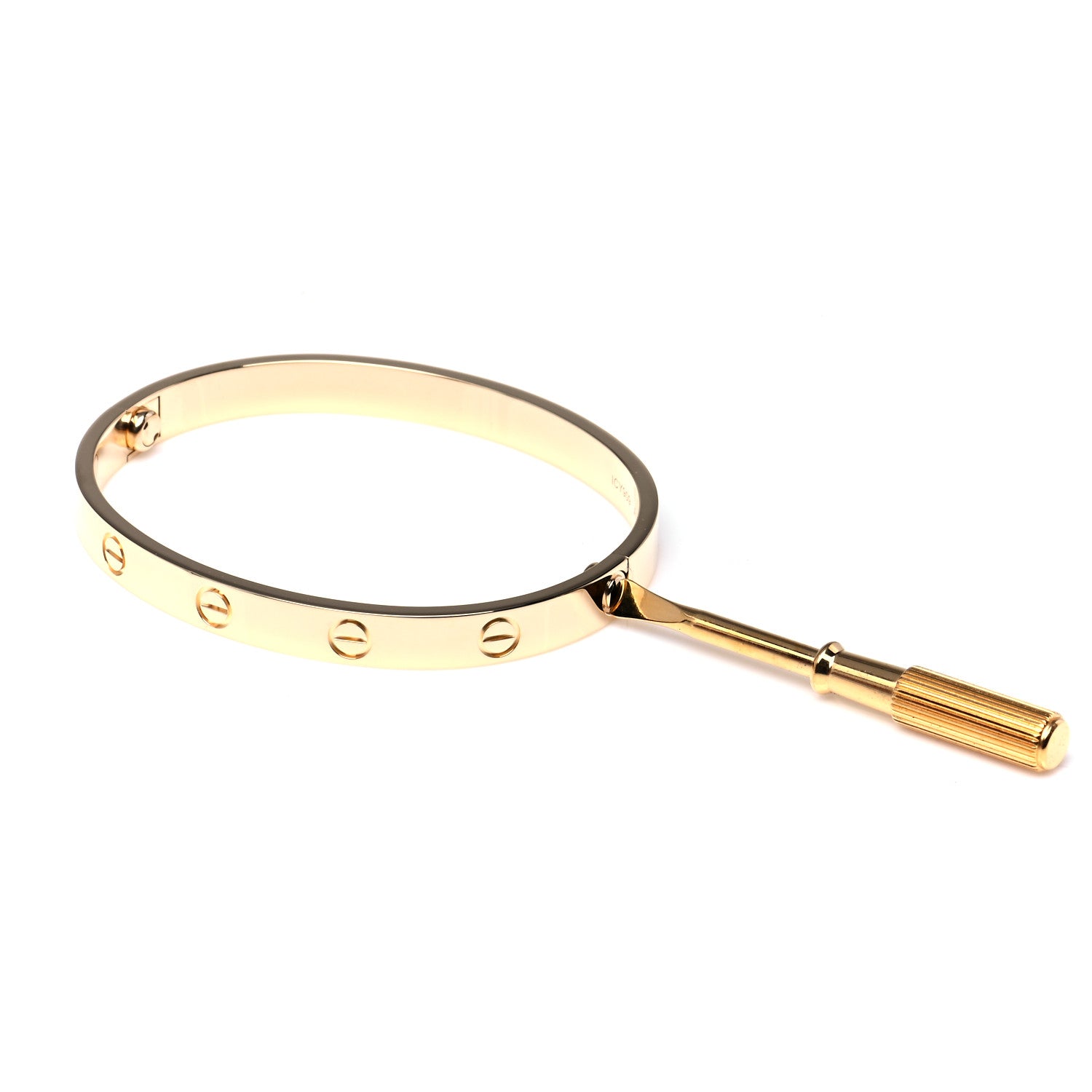 Cartier 18K Yellow Gold LOVE Bracelet 17 4 of 7